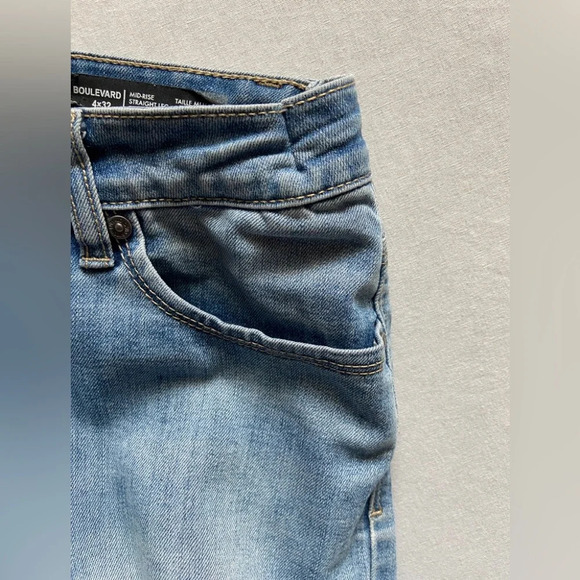 Buffalo mid rise  straight leg denim jeans Sz 30 - Picture 6 of 13